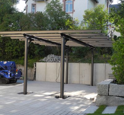 Stahlkonstruktion für Carport